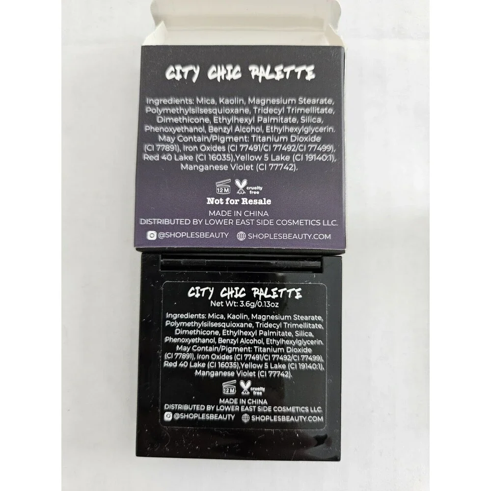 2 Mini Eye Palettes With Cosmetic Case Lower East Side LES Shaina B Miami